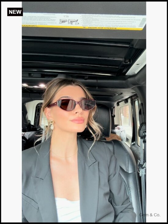 Cat-Eye Sunglasses: Acetate Frame, Anti-Reflective, UVA/UVB Protection main image 5